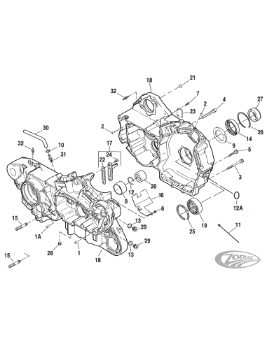 PARTI DI RICAMBIO PER PARTE BASSA SPORTSTER DAL 2004 AL 2022