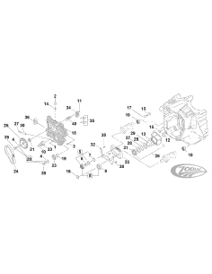 PARTI DISTRIBUZIONE CAMME A CATENA PER TWIN CAM RECENTI