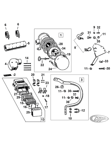 ADESIVO REPLICA PER FILTRI A BAGNO D’OLIO "HOUDE"