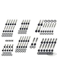 KIT VITI NERE IN ACCIAIO INOX PER MOTORE CAMBIO E PRIMARIA