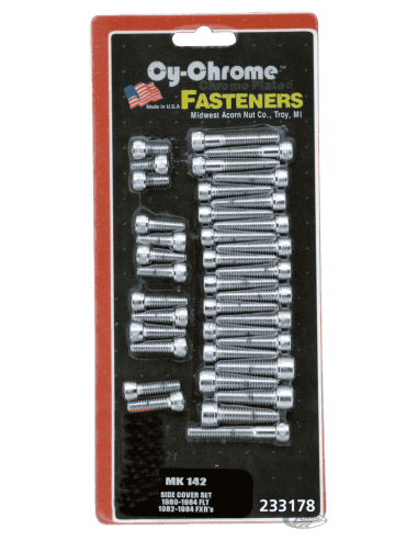 KIT VITI CROMATE COPERTURE LATERALI