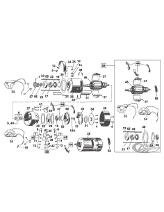 PARTI PER GENERATORI A 3 SPAZZOLE "32E" E "52E" 1932-1957