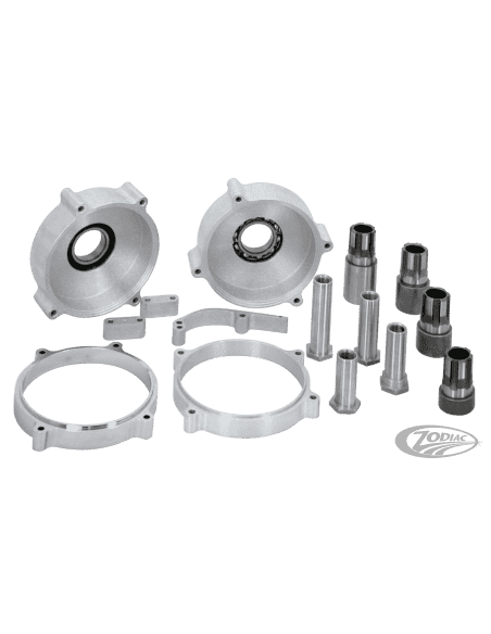 ESTENSIONI E DADO ALBERO MOTORE, DISTANZIALE CARTER PRIMARIA E PIASTRA DI SUPPORTO DEL CAMBIO DISASSATA