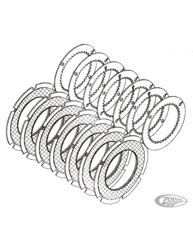 DISCHI FRIZIONE DI RICAMBIO PER PRIMO BELT DRIVE