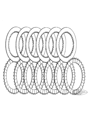 DISCHI FRIZIONE DI RICAMBIO PER PRIMO BELT DRIVE