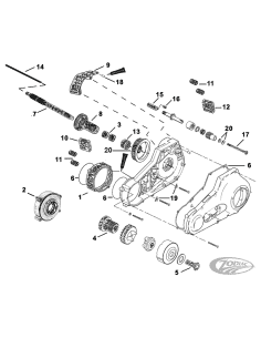 KIT DISASSAMENTO PRIMARIA PER MODELLI 5 E 6 MARCE MARCE INCLUSI DYNA & SOFTAIL 2