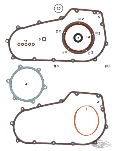 KIT DISASSAMENTO PRIMARIA PER DYNA 2006-2017 E SOFTAIL 2007-2017 CAMBIO 6 MARCE