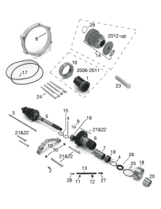 KIT DISASSAMENTO PRIMARIA PER DYNA 2006-2017 E SOFTAIL 2007-2017 CAMBIO 6 MARCE