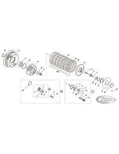 PARTI FRIZIONE PER SPORTSTER EVOLUTION DAL 1991 AL 2022 E BUELL RAFFREDDATE AD ARIA