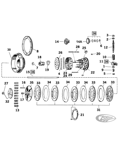 PARTI FRIZIONE PER BIG TWIN 1936-INIZIO 1984