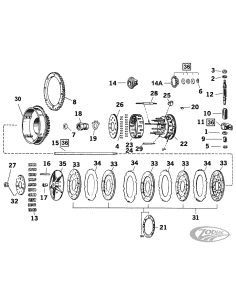 PARTI FRIZIONE PER BIG TWIN 1936-INIZIO 1984