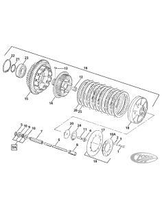 PARTI FRIZIONE PER BIG TWIN DAL 1984 AL 1989