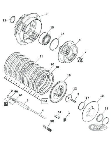 PARTI FRIZIONE PER BIG TWIN DAL 1990 AL 1997