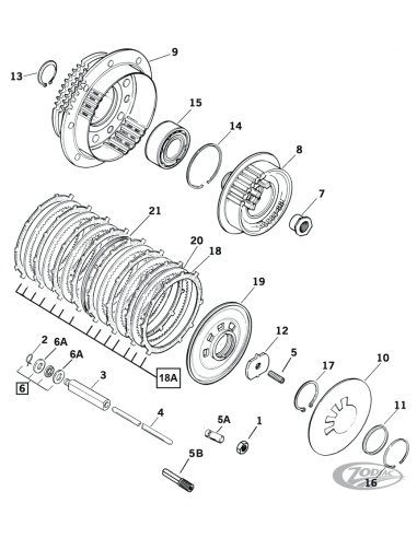 PARTI FRIZIONE PER BIG TWIN DAL 1990 AL 1997