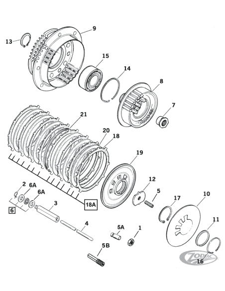 PARTI FRIZIONE PER BIG TWIN DAL 1990 AL 1997