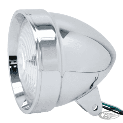 FANALE ANTERIORE IN ALLUMINIO BILLET CROMATO APPROVATO EU