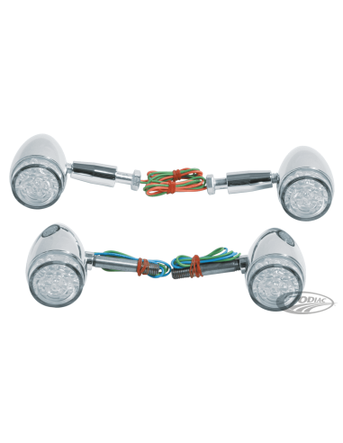 KIT INDICATORI DI DIREZIONE A LED STILE BULLET DA RBS