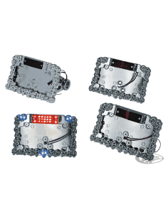 SUPPORTO TARGA CON LUCE A LED "SKULL MANIAC"