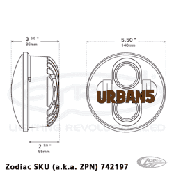 PARABOLA A LED CYRON URBAN DA 5 3/4" 2