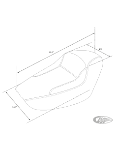 SELLA C.C. RIDER TAPER TAIL SINGOLA PER SPORTSTER C.C. Rider 2