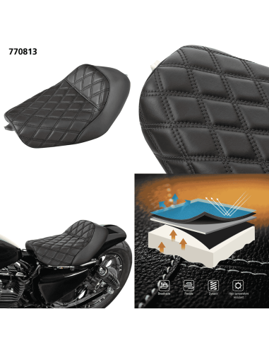 SELLA C.C. RIDER TAPER TAIL SINGOLA PER SPORTSTER C.C. Rider