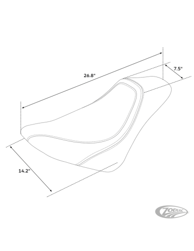 SELLA C.C.RIDER SOLO PER SOFTAIL MILWAUKEE EIGHT C.C. Rider