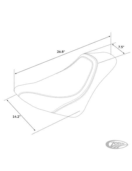 SELLA C.C.RIDER SOLO PER SOFTAIL MILWAUKEE EIGHT C.C. Rider