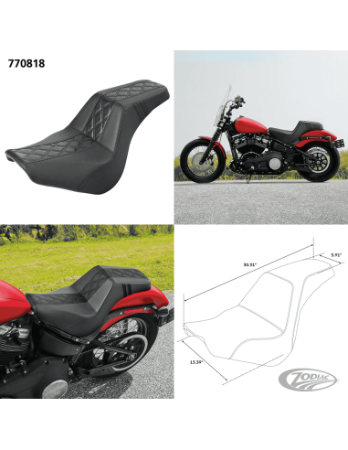 SELLA C.C. RIDER STEP-UP PER SOFTAIL MILWAUKEE EIGHT C.C. Rider
