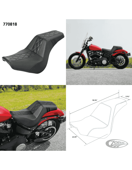 SELLA C.C. RIDER STEP-UP PER SOFTAIL MILWAUKEE EIGHT C.C. Rider