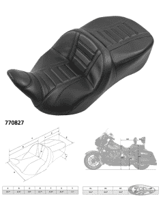 SELLA C.C. RIDER SUNRISER 2-UP PER TOURING C.C. Rider 2