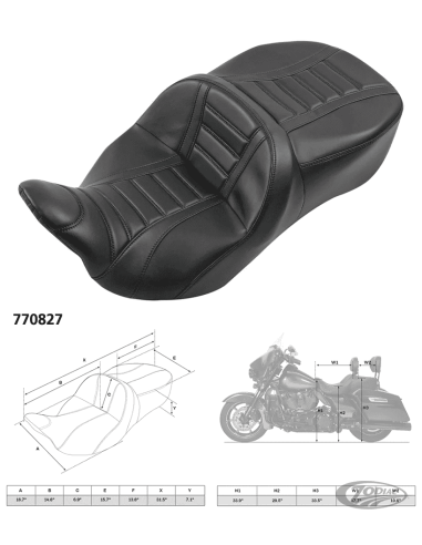 SELLA C.C. RIDER SUNRISER 2-UP PER TOURING C.C. Rider