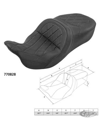 SELLA C.C. RIDER SUNRISER 2-UP PER TOURING C.C. Rider