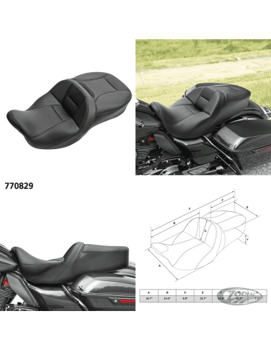 SELLA C.C. RIDER SUNRISER 2-UP PER TOURING C.C. Rider