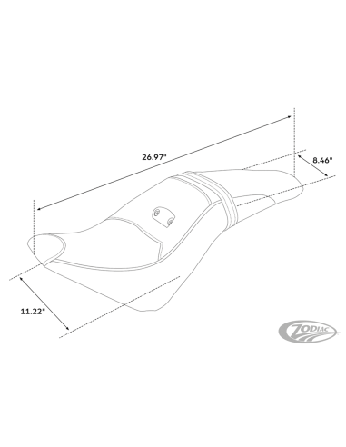 SELLA C.C. RIDER 2-UP PER INDIAN SCOUT C.C. Rider