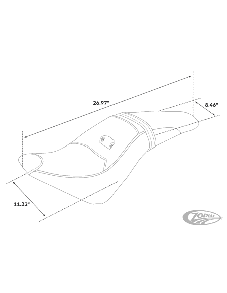 SELLA C.C. RIDER 2-UP PER INDIAN SCOUT C.C. Rider