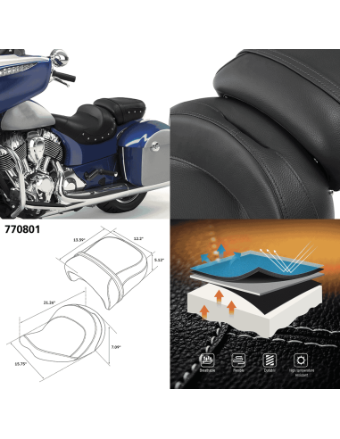 SELLA C.C. RIDER 2-UP PER INDIAN C.C. Rider