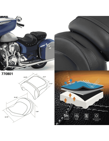 SELLA C.C. RIDER 2-UP PER INDIAN C.C. Rider