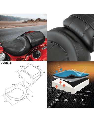 SELLA C.C. RIDER 2-UP PER INDIAN C.C. Rider