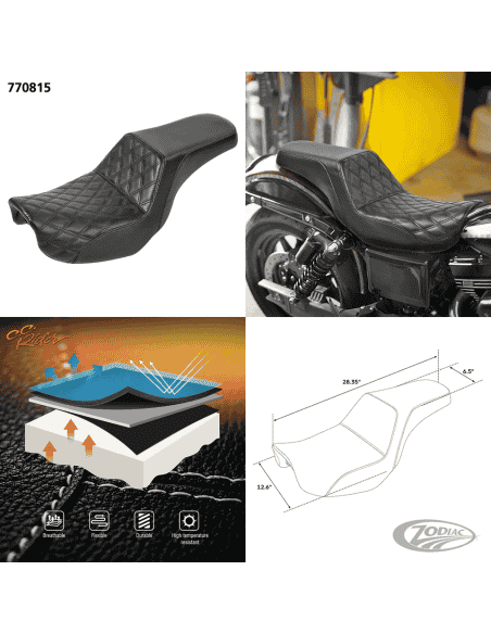 SELLA C.C. RIDER 2-UP PER DYNA C.C. Rider