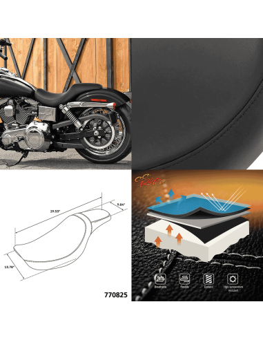 SELLA C.C. RIDER 2-UP PER DYNA C.C. Rider