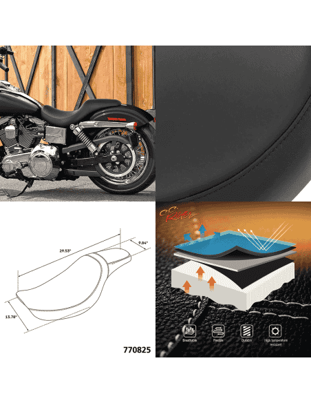 SELLA C.C. RIDER 2-UP PER DYNA C.C. Rider