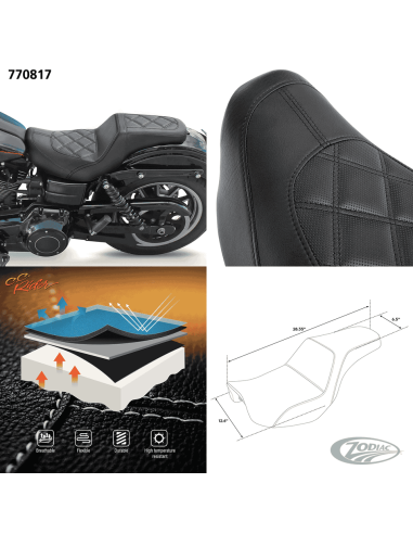 SELLA C.C. RIDER 2-UP PER DYNA C.C. Rider