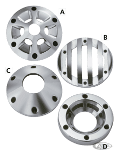 TAPPI TERMINALI "TRAPP CAPS" PER SUPERTRAPP CON SISTEMA DISCHI INTERNI DA 4"