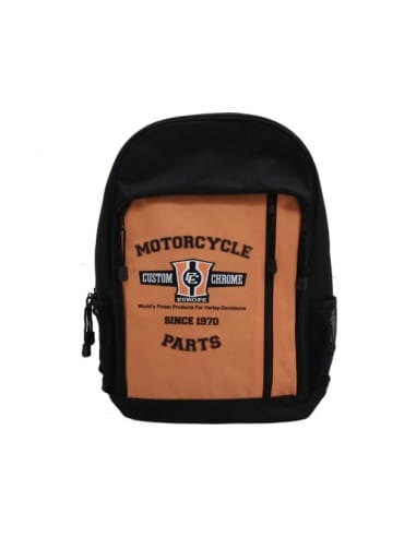 CCE ZAINO Motorcycle Parts Since 1970 Backpack Black Orange 