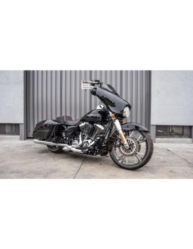 BURLY BRAND Bagger Brawler Front and Rear Crash Bar Kit Black Powder Coated 