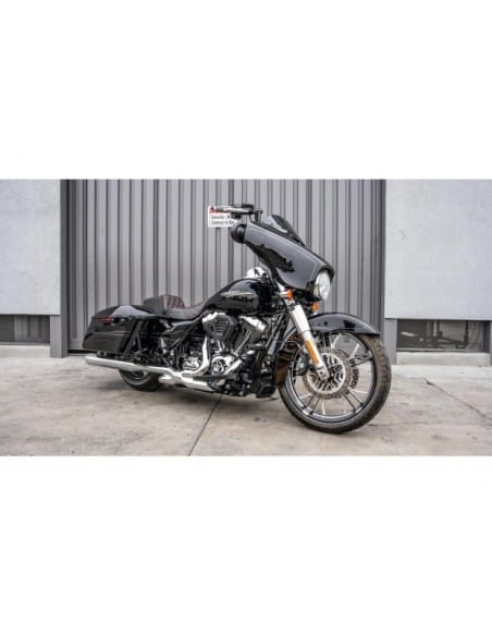 BURLY BRAND Bagger Brawler Front and Rear Crash Bar Kit Black Powder Coated 