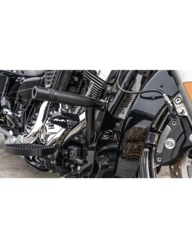BURLY BRAND Bagger Brawler Front and Rear Crash Bar Kit Black Powder Coated 
