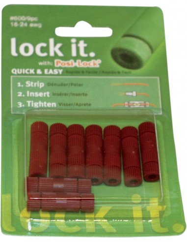 Connettore filo posi-lock rosso 9pz