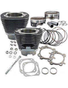 Kit big bore da 124" a bassa compressione 4-1/8" finitura nero ragruzzante