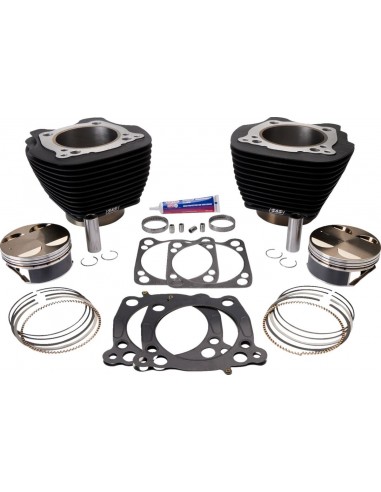Kit cilindro 124" big bore senza alette in evidenza nero